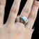Sterling Silver Designer Pianegonda Love & Life Dome Ring Size 7