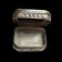 Vintage Onyx & Sterling Silver Snuff / Pill Box