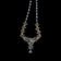 1950's Christian Dior by Mitchel Maer Demi-Parure Faux Sapphire / Pearl Necklace and Earrings Set