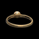 10K Yellow Gold Minimalist Pearl Ring Size 5 3/4