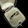 14K Yellow Gold Diamond Solitaire Ring / Band with Baguette Cut Diamond Shoulder Size 7 3/4