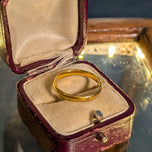 22K Yellow Gold JCM Signed Birmingham Gold Band Ring Size 5