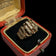 10K Yellow Gold Brutalist Geometric Abstract Ring Size 5