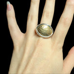 Silpada Sterling Silver & Bronze "Timber" Ring Size 8