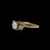 14K Yellow Gold Triple Opal Ring Size 5 3/4