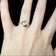 Vintage 14K Yellow Gold White Opal & Diamond Bypass / Claw Set Ring Size 5