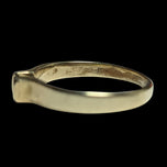 10K Yellow Gold Tension Set Diamond Solitaire Ring Size 4.5