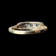 10K Yellow Gold & White Gold Art Deco Diamond Band Ring Size 6 3/4