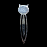 Sterling Silver Cat Bookmark or Page Marker Vintage