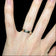 10K Yellow Gold Stacked Triple Diamond Band Size 5 1/2