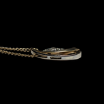 10K Yellow & White Gold Diamond Pendant Necklace