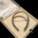 Antique Sterling Horseshoe Brooch with Paste Stones