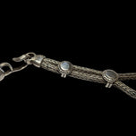 .900 Silver Chainmail Statement Bib / Collar / Tribal Necklace