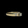 14K Yellow Gold 0.25 CT Diamond Solitaire Ring with Baguette Cut Shoulders Size 7 3/4