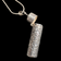 Sterling Silver Floral Pill Holder Case Necklace