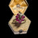 10K Yellow Gold Natural Ruby & Diamond Flower Custer Ring Size 9 1/4