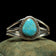 Sterling & Turquoise Chief Dodge Split Shank Cuff Bracelet
