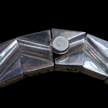 Taxco 970 Silver Large Turquoise Hinged Collar Necklace Statement Piece Monteros