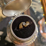 14K Yellow Gold Birks 0.20 CT Natural Diamond Ring Size 4 3/4