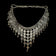 .900 Silver Chainmail Statement Bib / Collar / Tribal Necklace