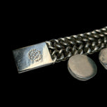 Sterling Silver Chainmail and Sphere Collar Necklace: Mexico Tlaquepaque Jalisco