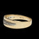 10K Yellow Gold Men's Band Diamond Inset Size 11