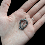 Antique 1905 Sterling Silver Folding Horseshoe Button Hook Chatelaine Accessory