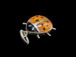 Sterling Silver Enamel Ladybug Pendant