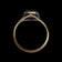 Art Deco 10K Yellow Gold Square Cut Onyx and Diamond Inlay Ring Size 5 3/4