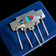 Sterling Silver H. Lewis Geometric Inlay Brooch Navajo