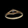 10K Yellow Gold Diamond & Sapphire Marquise Split Shank Ring Size 7 1/2