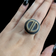 Sterling Silver & 10K Gold Modernist Statement Signed Ring MR