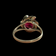 10K Yellow Gold Synthetic Ruby Birks Ring Size 7.5