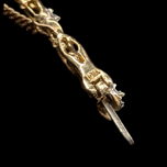 10K Yellow Gold & Natural Diamond Tennis Bracelet With Safety Clasp