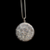 Antique Sterling Silver Floral Pendant Necklace