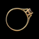 10K Yellow Gold & Garnet Ring Size 5 3/4