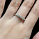 14K White Gold Diamond Trinity Style Ring and Matching Band Claw Set Size 7