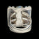 Navajo / Vintage Pawn Silver Square Sterling Silver & Turquoise Cabochon Ring Size 6