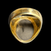 14K Yellow Gold Large Mosaic Opal Triplet Ring Size 8 1/4