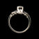 14K White Gold & Diamond Art Deco Scrollwork Ring Size 4 3/4