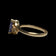 14K Yellow Gold Diamond Tanzanite & Diamond Ring Size 7 1/4
