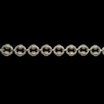 Sterling Silver Ribbed Hollow Link Oversized Bracelet