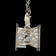 Silver Modernist / Brutalist Style Textured MCM Necklace