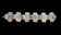 Sterling Silver Liquid Bead Mother of Pearl Link Bracelet Mexico