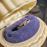 14K & 18K White and Yellow Gold Diamond Bypass Ring Size 9