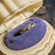 14K & 18K White and Yellow Gold Diamond Bypass Ring Size 9