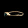 14K Yellow Gold Diamond & Emerald Ring Size 5 3/4