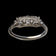 14K White Gold Natural Diamond Ring 1CT TW Size 6 3/4