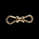 Antique 9K / 9CT Gold Double Ended Dog Clip Albert Watch Chain Watch Fob Connector / Finding