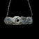 Sterling Silver Fighting Ferret / Weasel / Badger & Snake Black Onyx Pendant Necklace